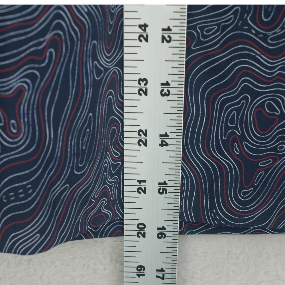 LOHLA Sport Ink Swirl Skort Navy Blue Topography Print Golf Tennis Pickle Size 0